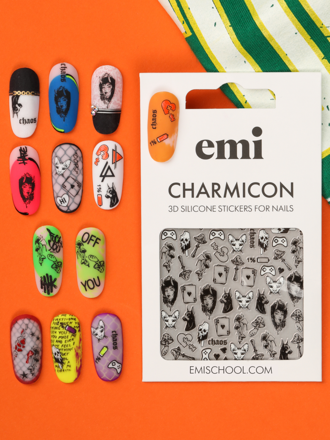 EMI Charmicon 3D Silicone Stickers – #220 Chaos (EMI-756)
