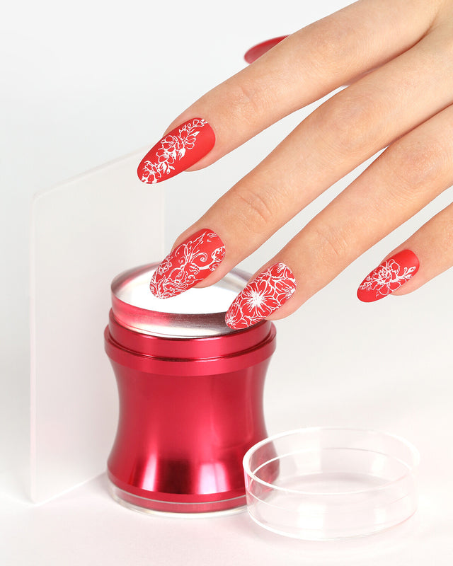 Metal nail stamper