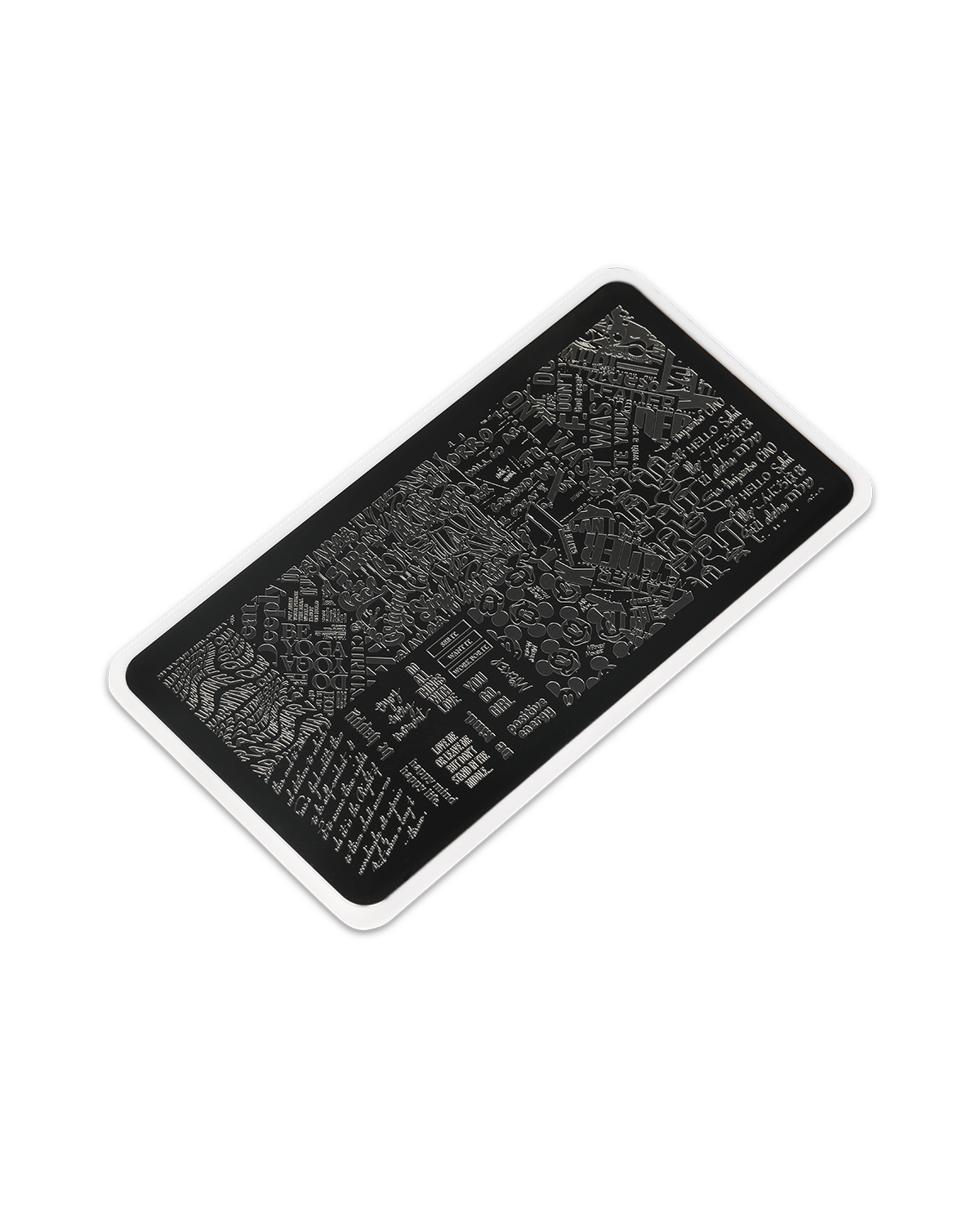 Stamping plate #7 Text