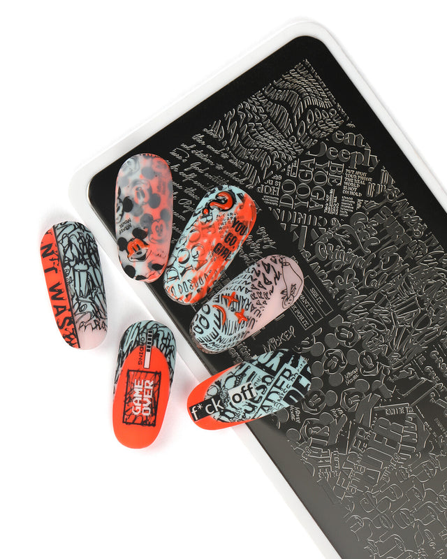 Stamping plate #7 Text