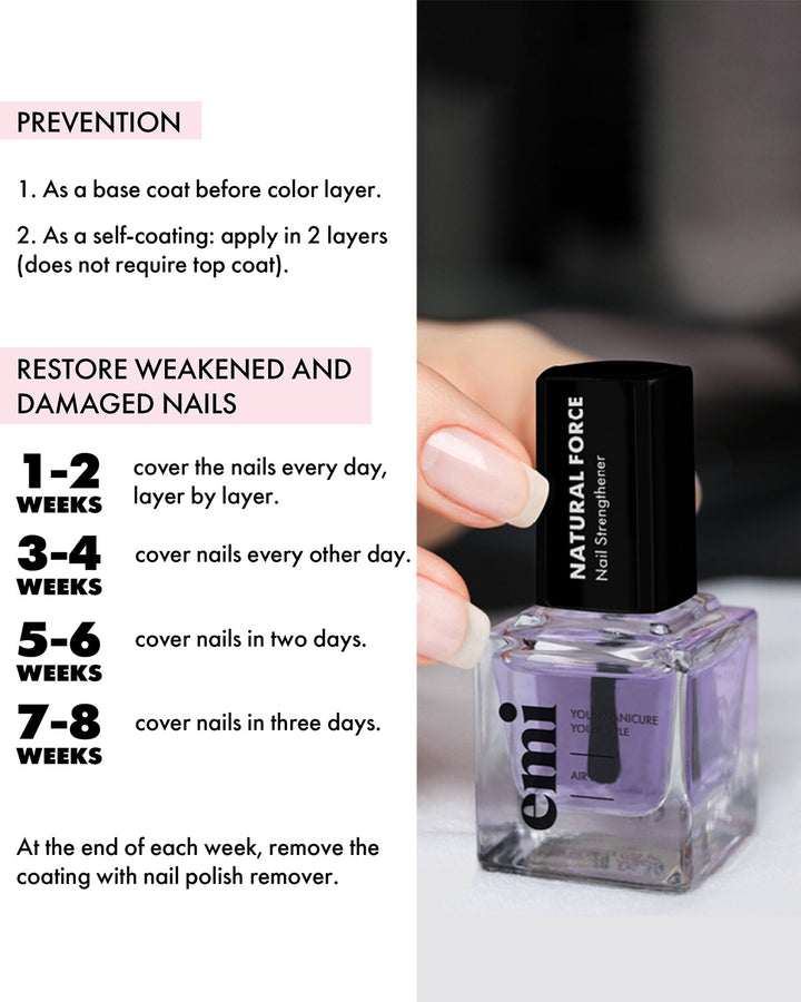 Nail Strengthener Natural Force, 9 ml.