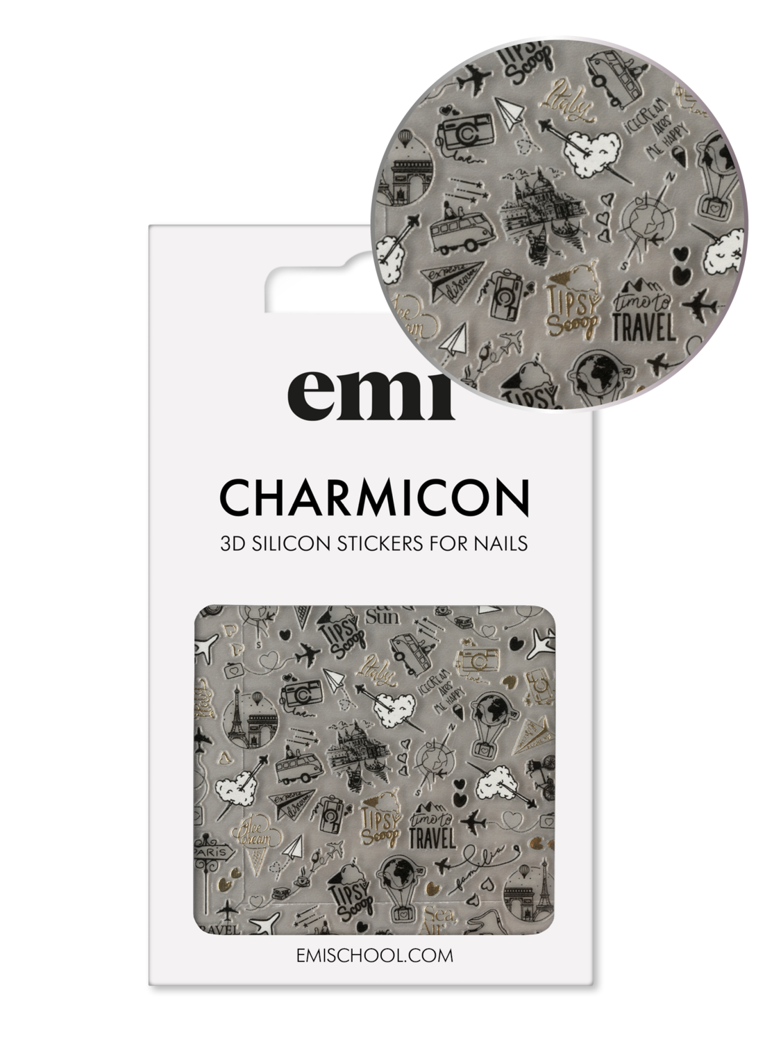 Charmicon 3D-Silikonaufkleber #232 Reise 1