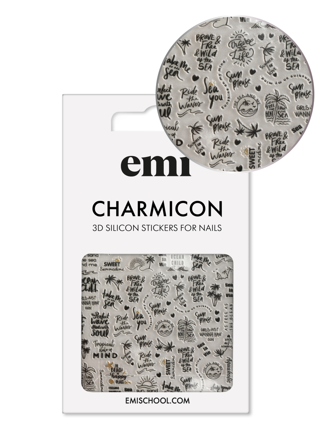 Charmicon 3D Silicone Stickers #234 Summer day