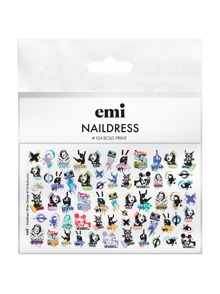 Naildress Slider Design #104 Cheeky Print