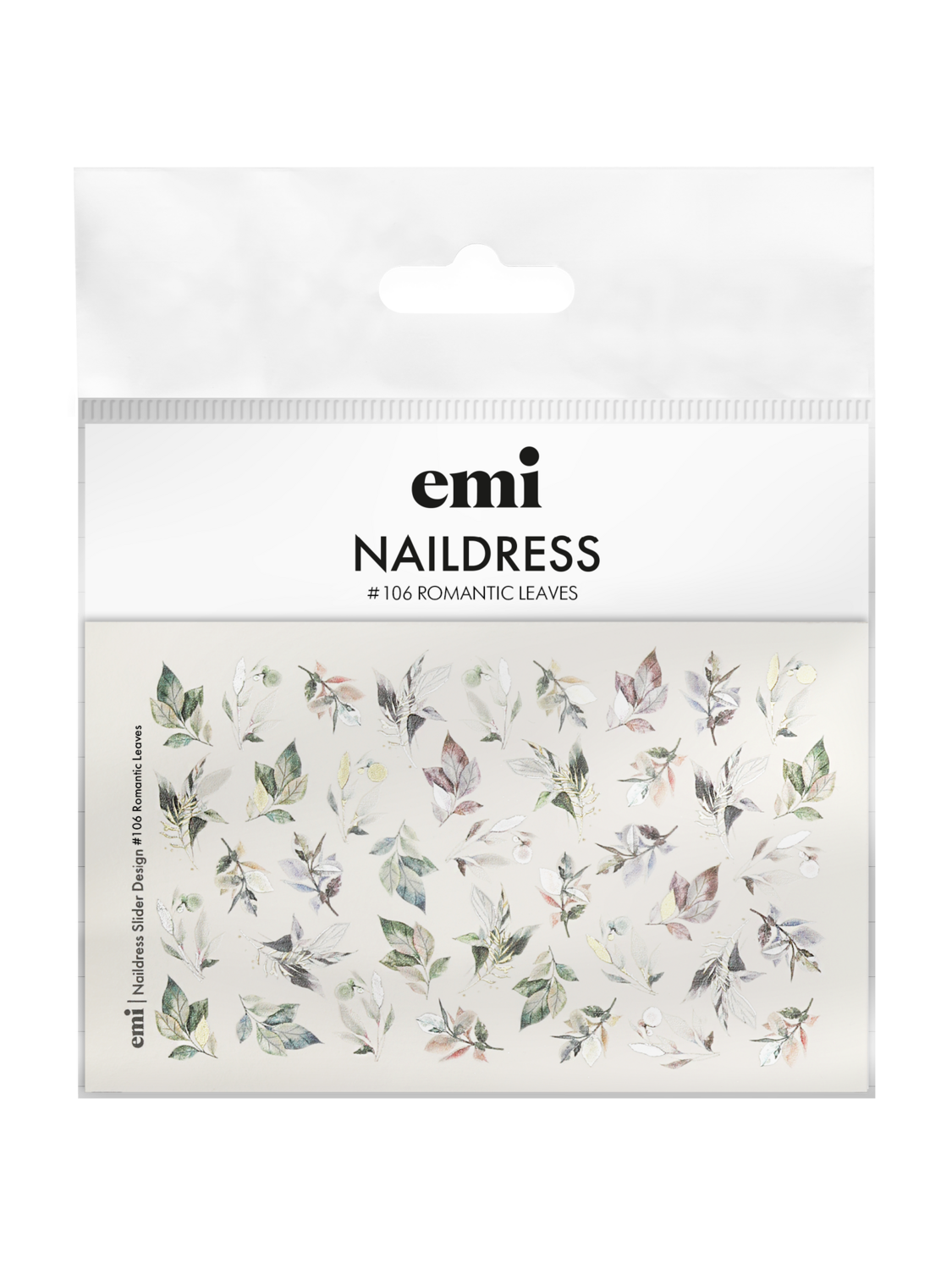 EMI Naildress Slider Design – #106 Romantic Leaves