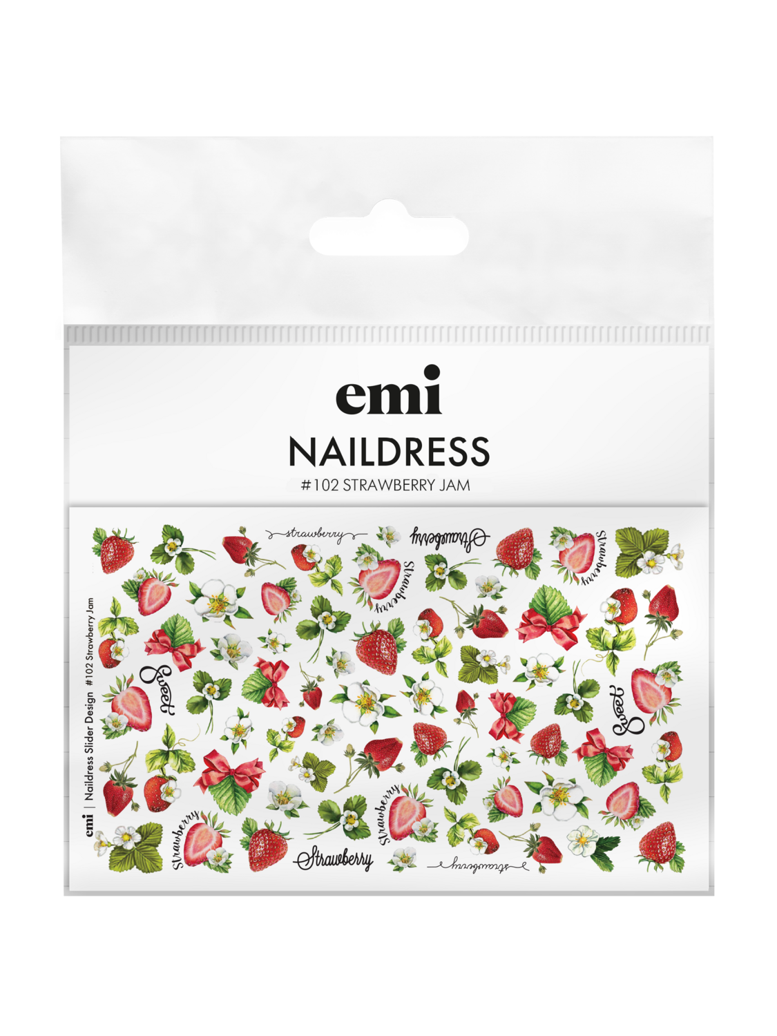 EMI Naildress Slider Design – #102 Strawberry Jam