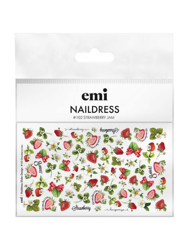 EMI Naildress Slider Design – #102 Strawberry Jam
