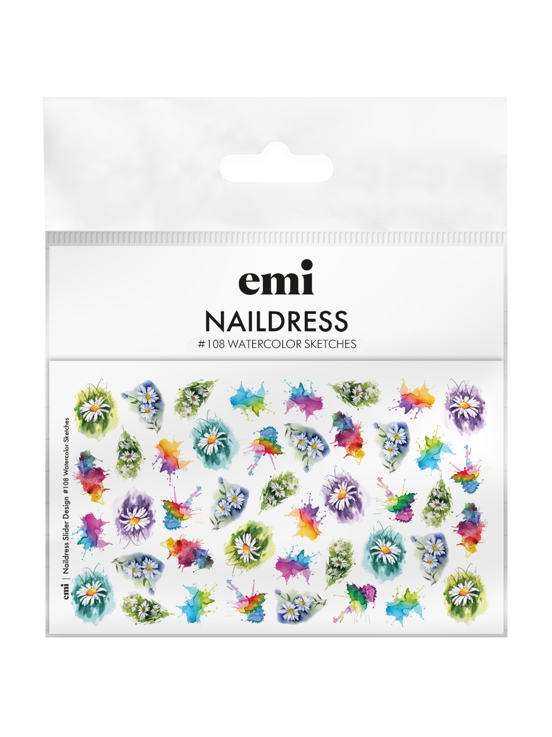 EMI Naildress Slider Design – #108 Watercolor Sketches
