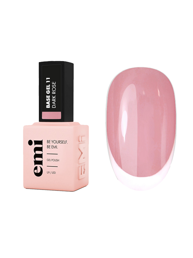 E.MiLac Base Gel Dark Rose #11, 9/15 ml.
