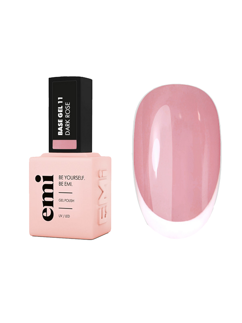 E.MiLac Base Gel Dark Rose #11, 9/15 ml.