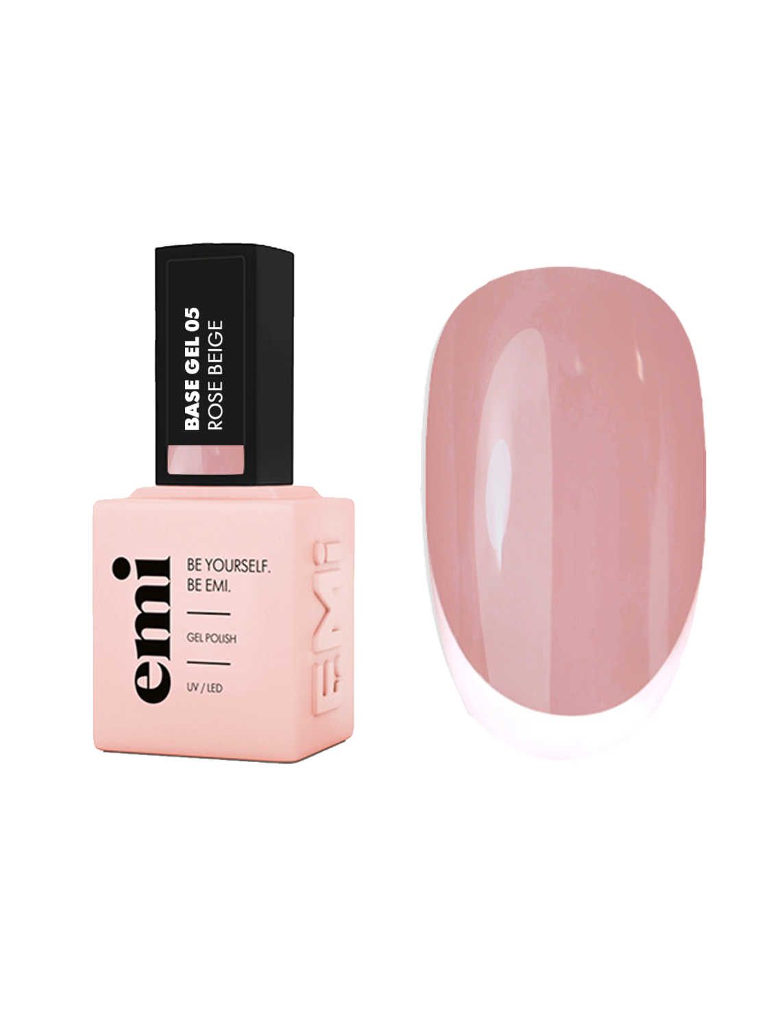 E.MiLac Base Gel Rose Beige #05, 9 ml.