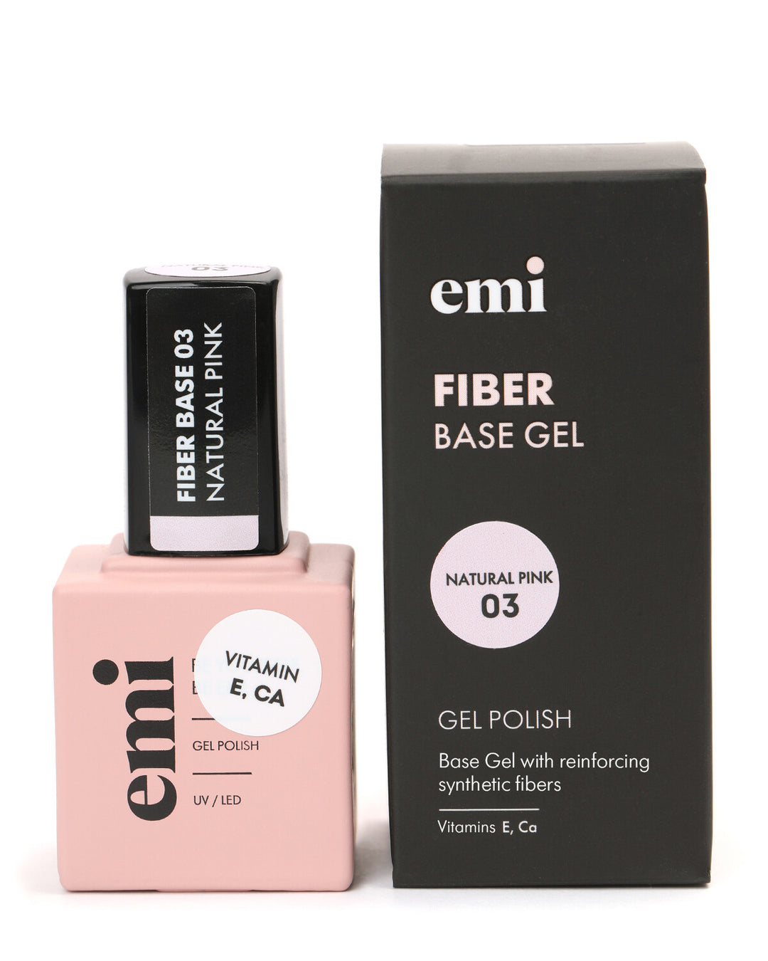 E.MiLac Fiber Base Gel Natural Pink #3