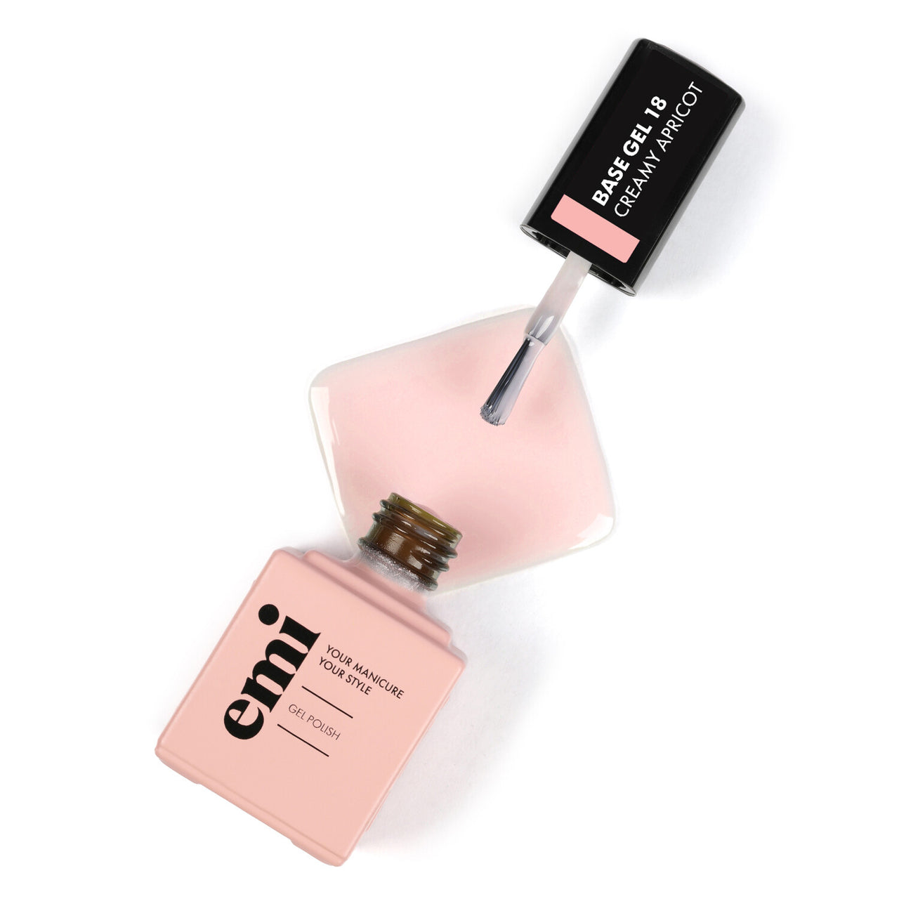 E.MiLac Base Gel Creamy Apricot #18, 9 ml