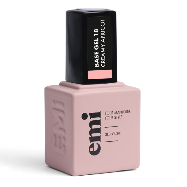E.MiLac Base Gel Creamy Apricot #18, 9 ml