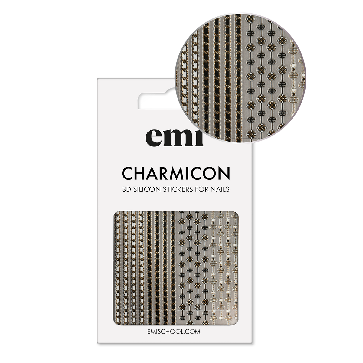 EMI Charmicon 3D Silicone Stickers – #236 Fashion chains