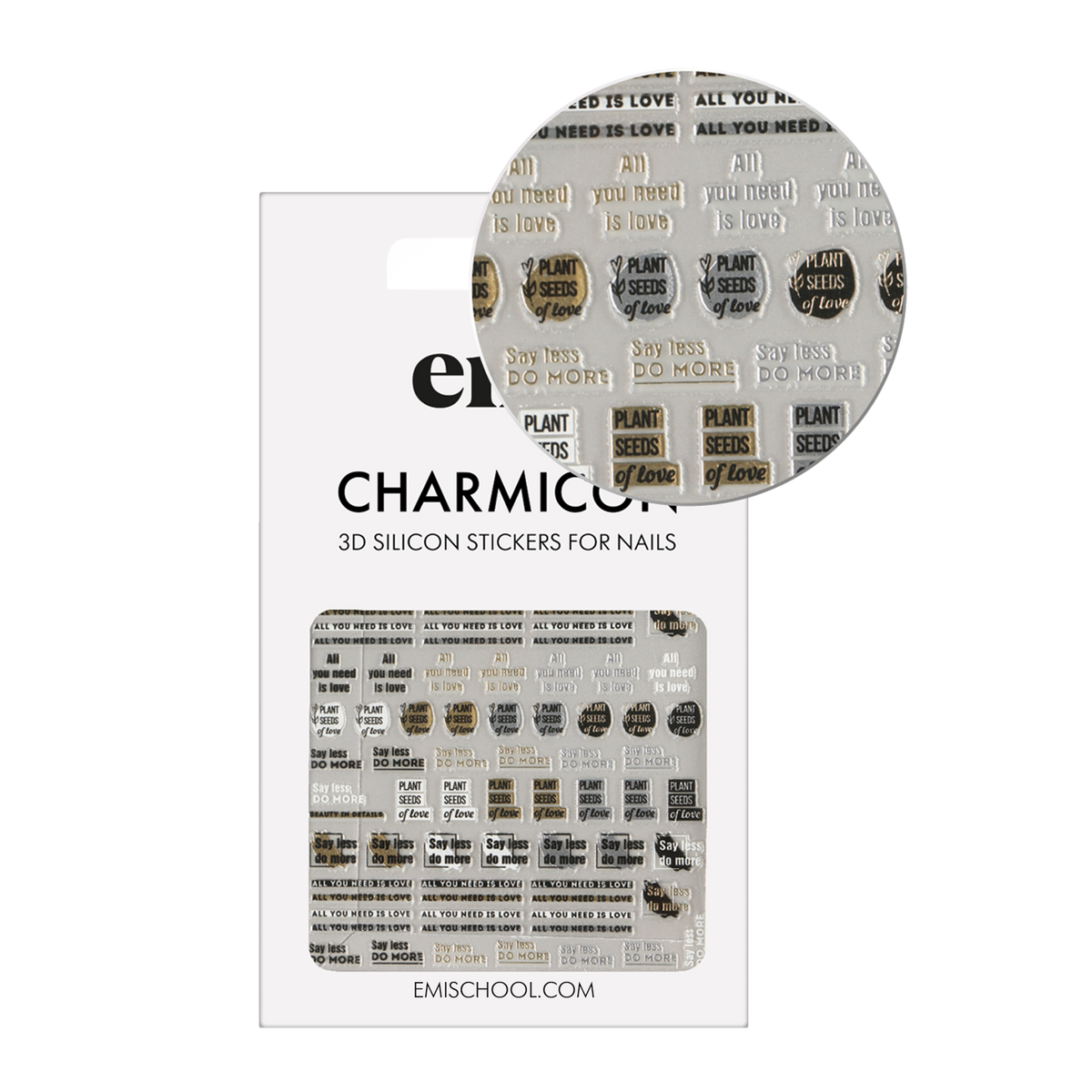 EMI Charmicon 3D Silicone Stickers – #240 Beauty in details