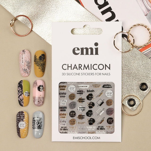 EMI Charmicon 3D Silicone Stickers – #242 Dreamy phrases
