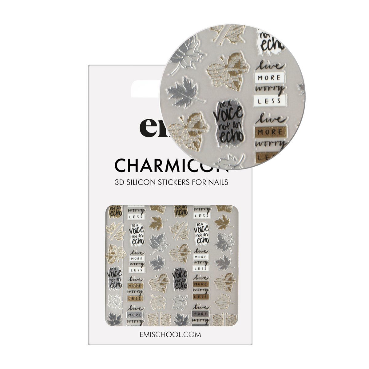 EMI Charmicon 3D Silicone Stickers – #243 Maple leaves