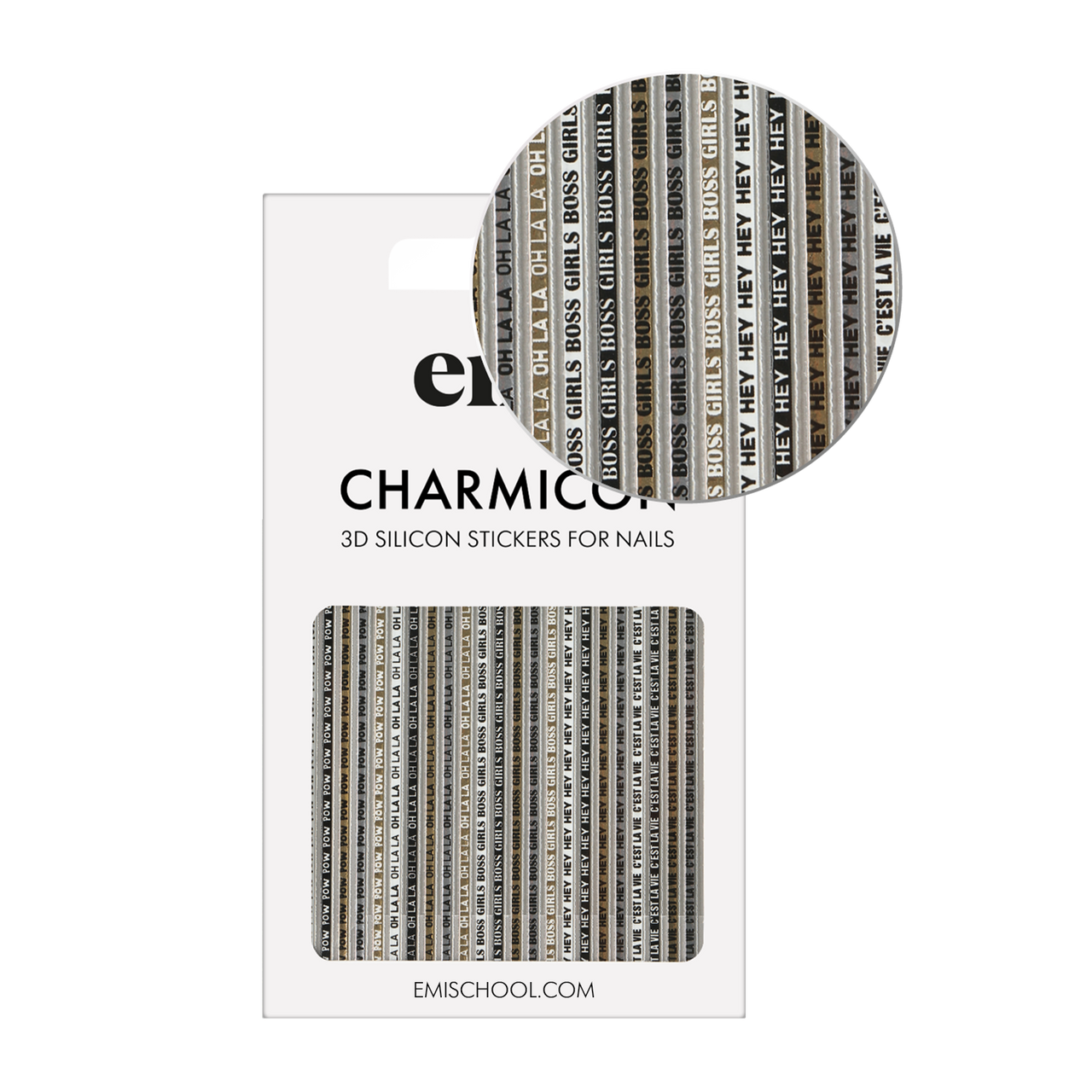 Charmicon 3D Silicone Stickers #244 Oh la la