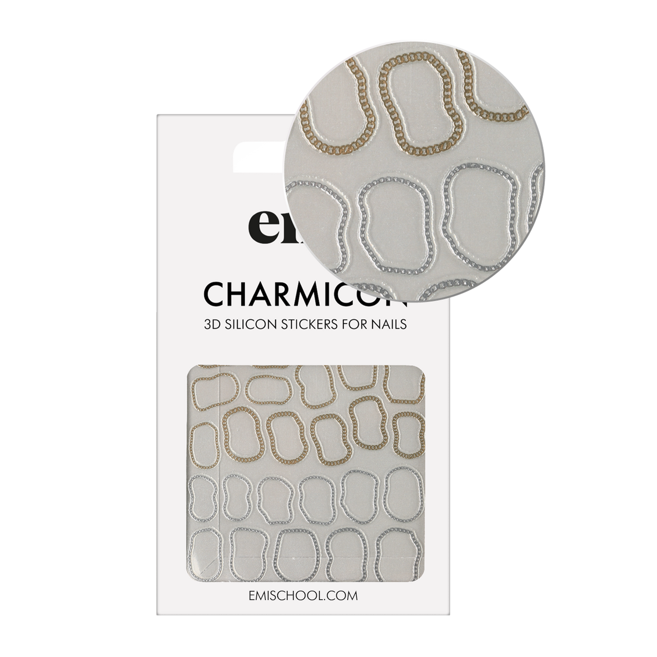 Charmicon 3D-Silikonaufkleber #241 Abstrakte Ketten