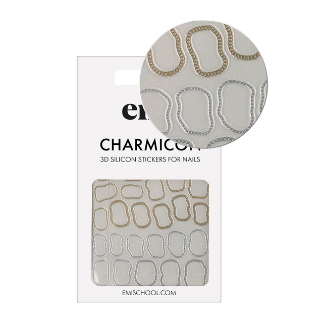 Charmicon 3D-Silikonaufkleber #241 Abstrakte Ketten