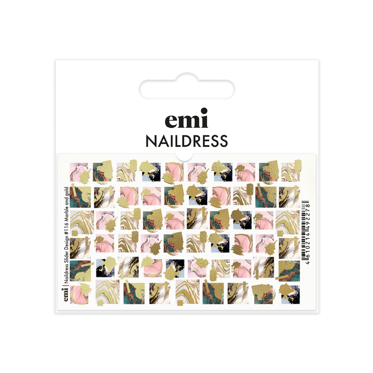 EMI Naildress Slider Design – #116 Marble and gold