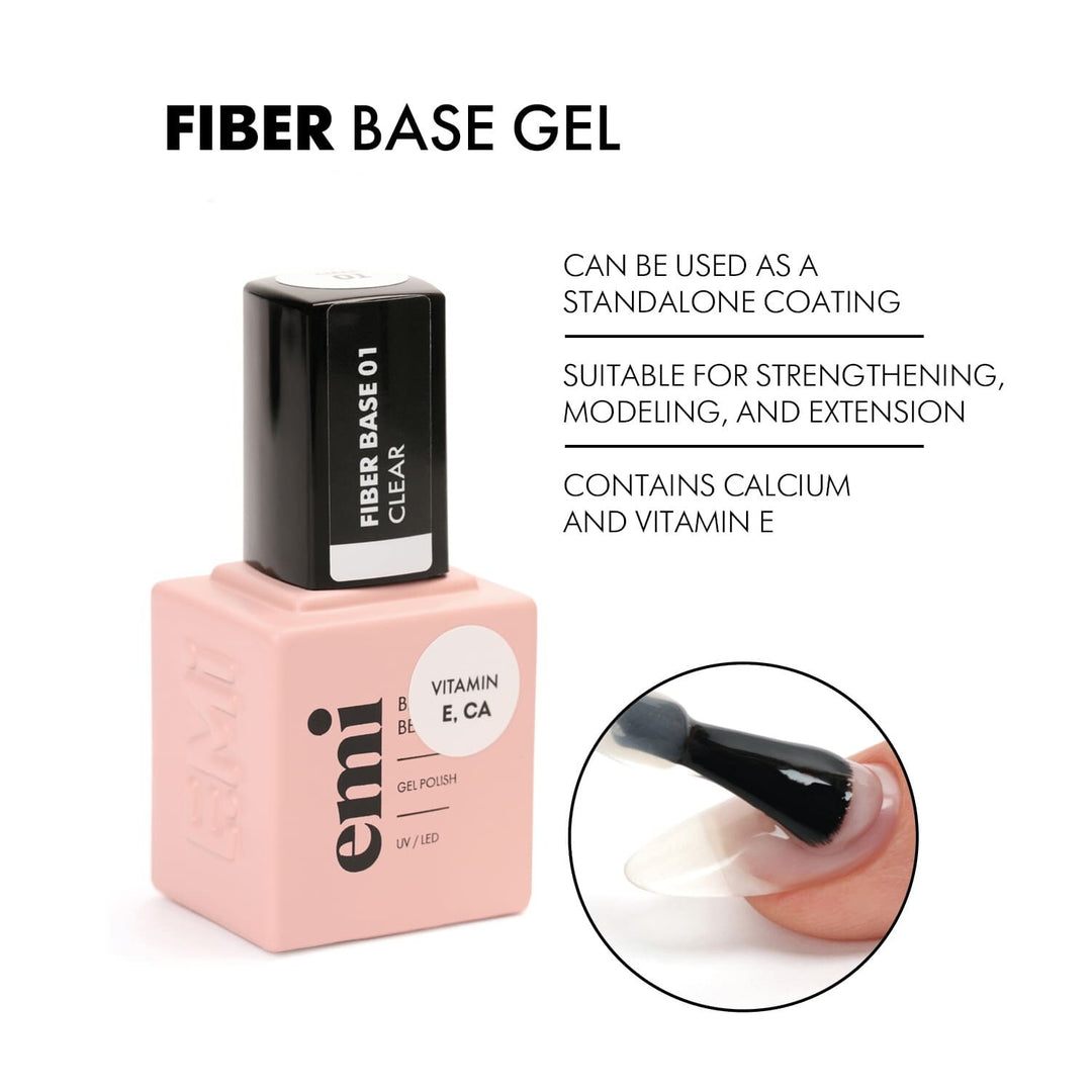 E.MiLac Fiber Base Gel Clear #1