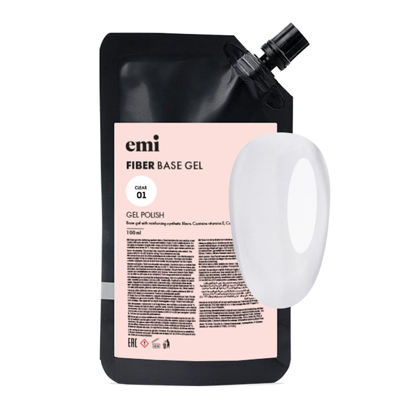 E.MiLac Fiber Base Gel Clear #1