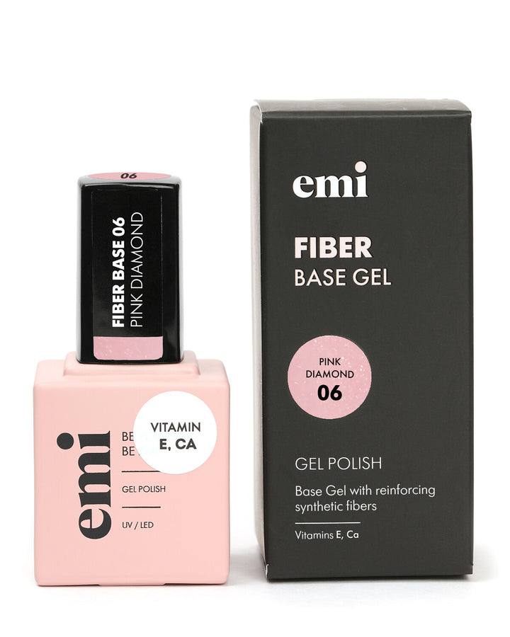 E.MiLac Fiber Base Gel Pink Diamond #6