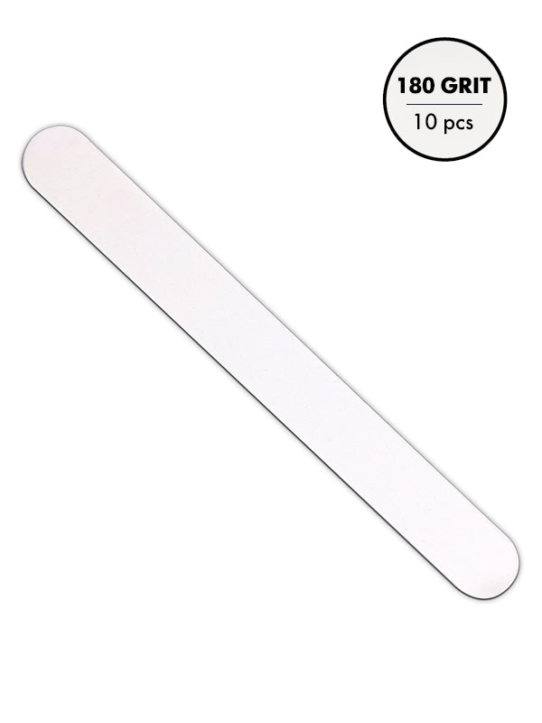 grit manicure file straight white
