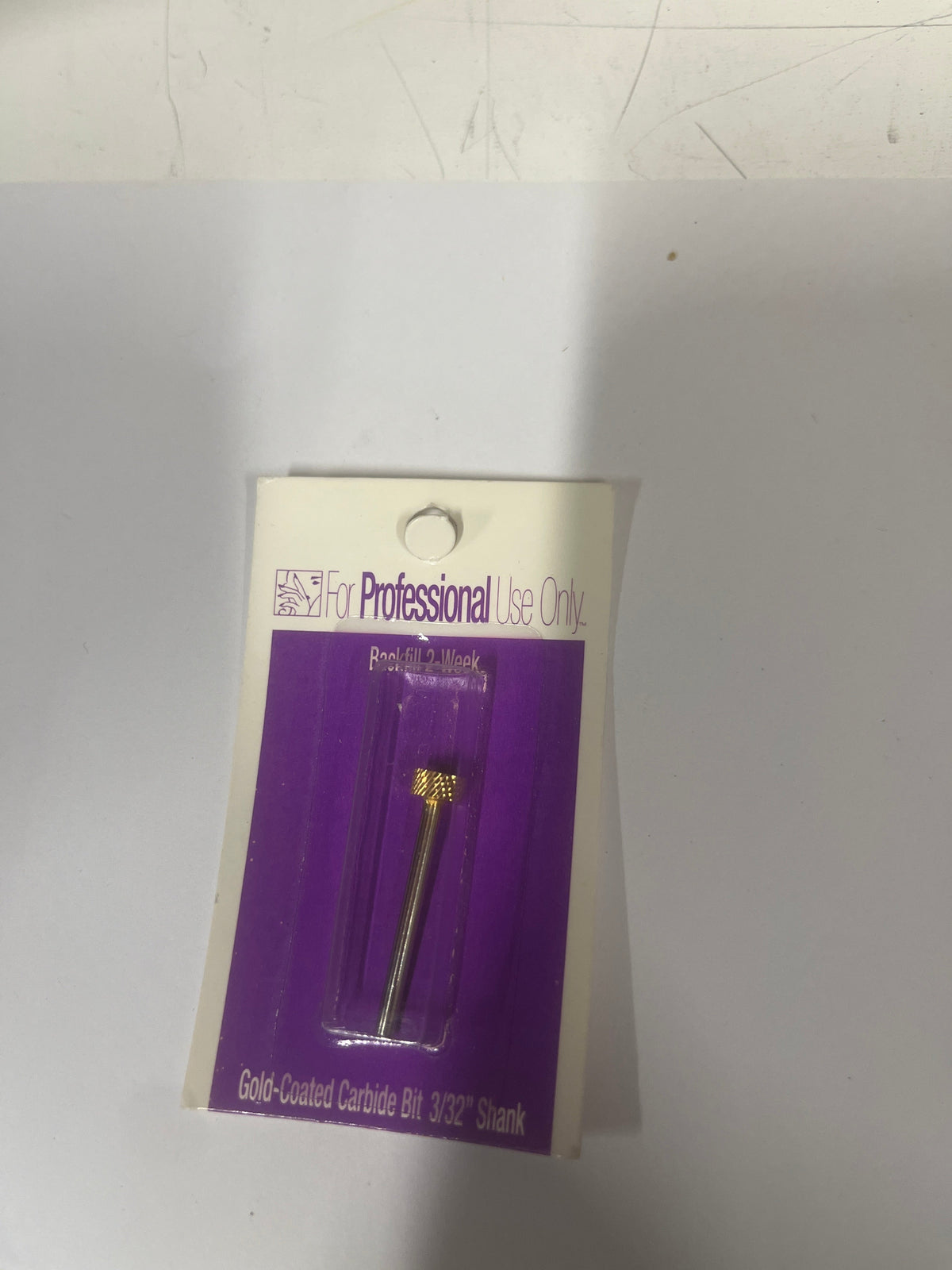 Nagelfrees Bitje Gold-Coated Carbide 3/32