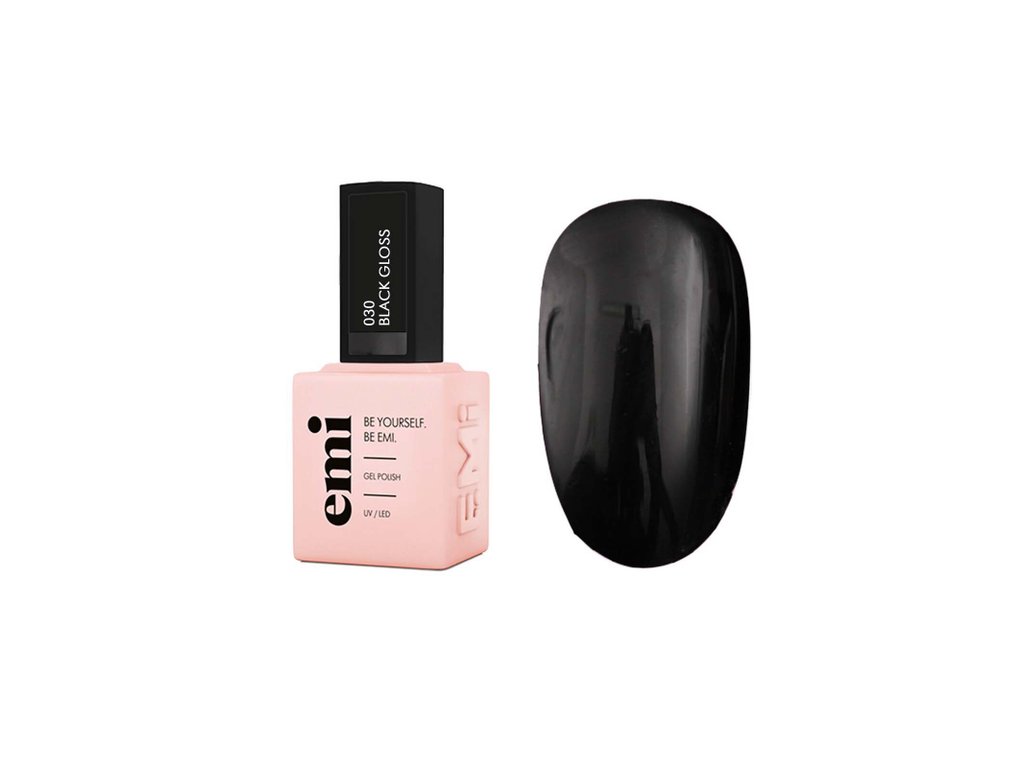 E.MiLac Gellak 15 ML / Black Gloss #030