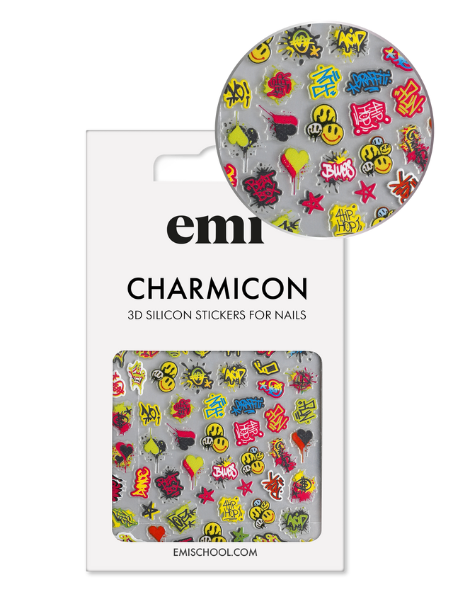 EMI Charmicon 3D Silicone Stickers – #204 Graffiti