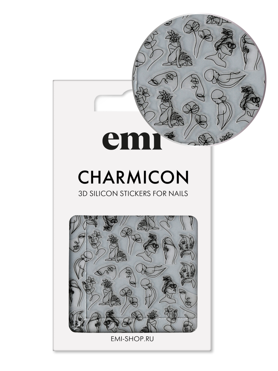 EMI Charmicon 3D Silicone Stickers – #209 Feminine