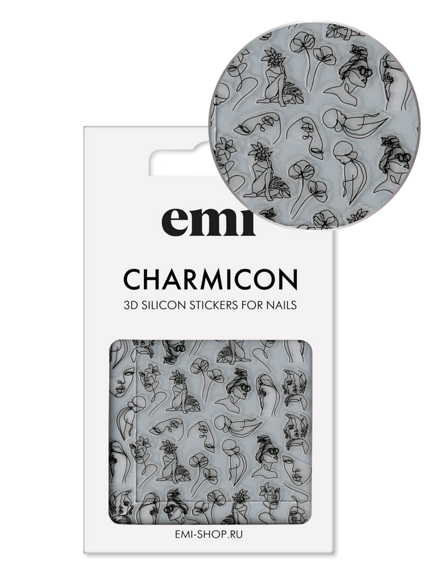 EMI Charmicon 3D Silicone Stickers – #209 Feminine