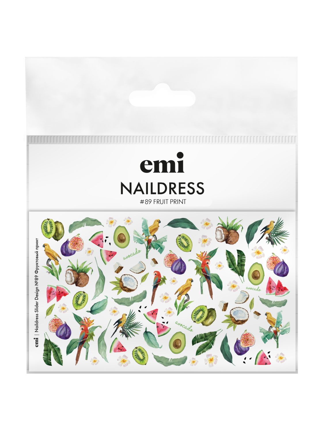 EMI Naildress Slider Design – #89 Fruit Print