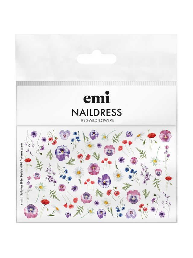 EMI Naildress Slider Design – #90 Wildflowers