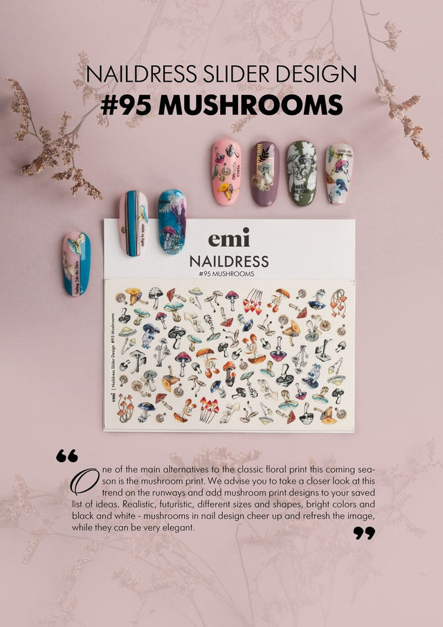 EMI Naildress Slider Design – #95 Mushrooms