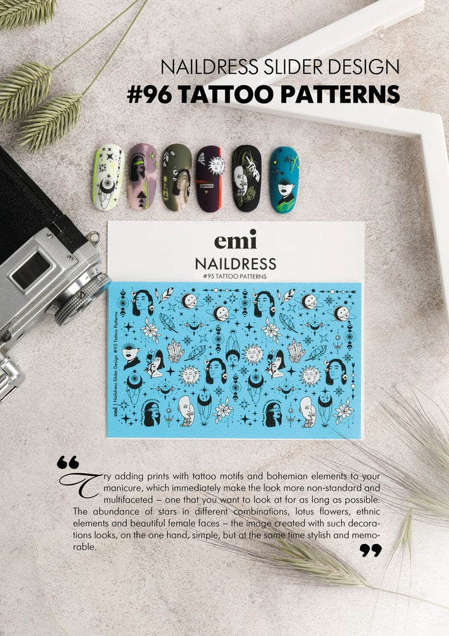 EMI Naildress Slider Design – #96 Tattoo patterns