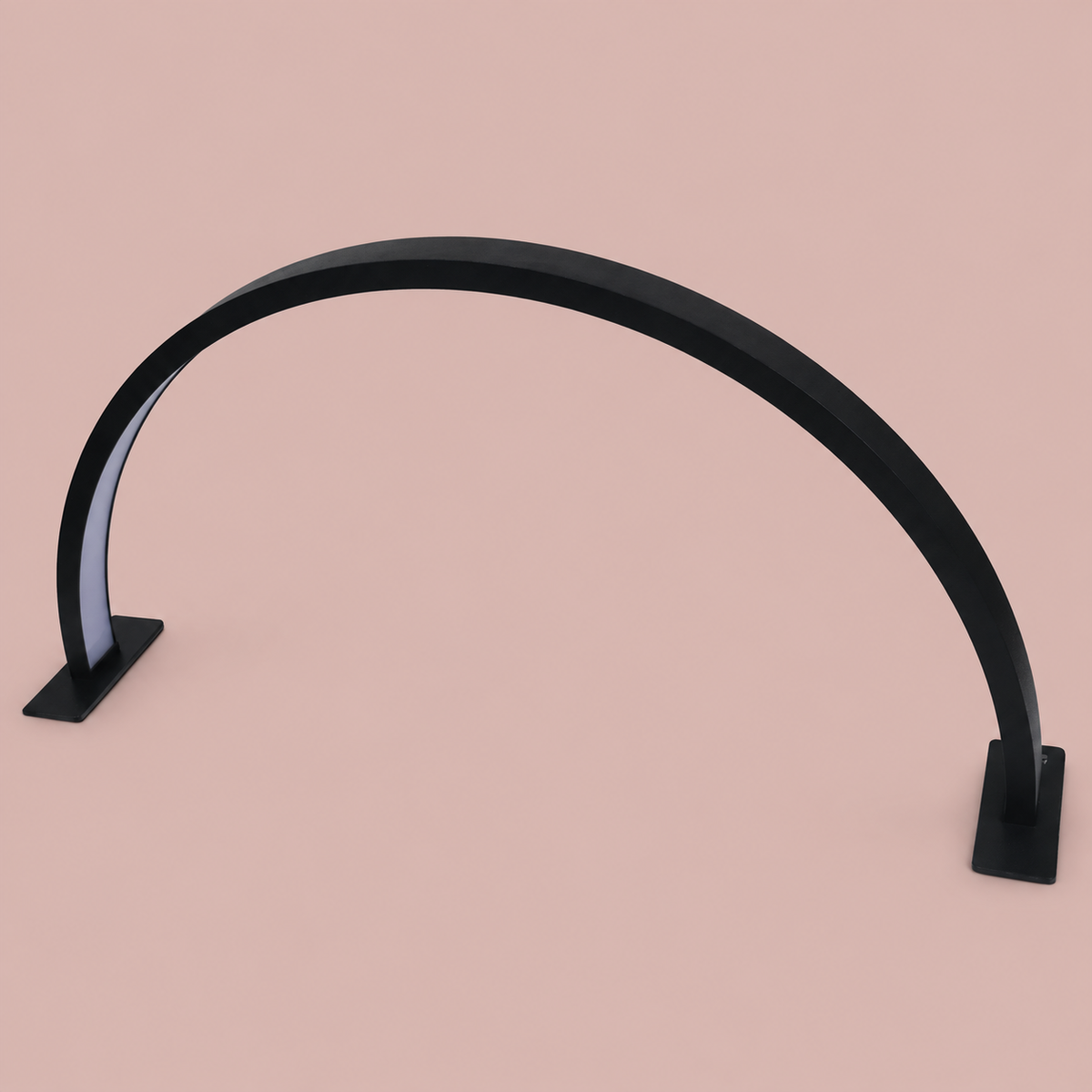 Nail Perfect Half Moon LED Table Lamp Black