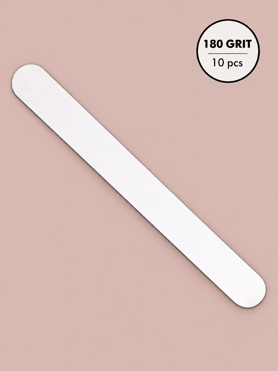 grit manicure file straight white