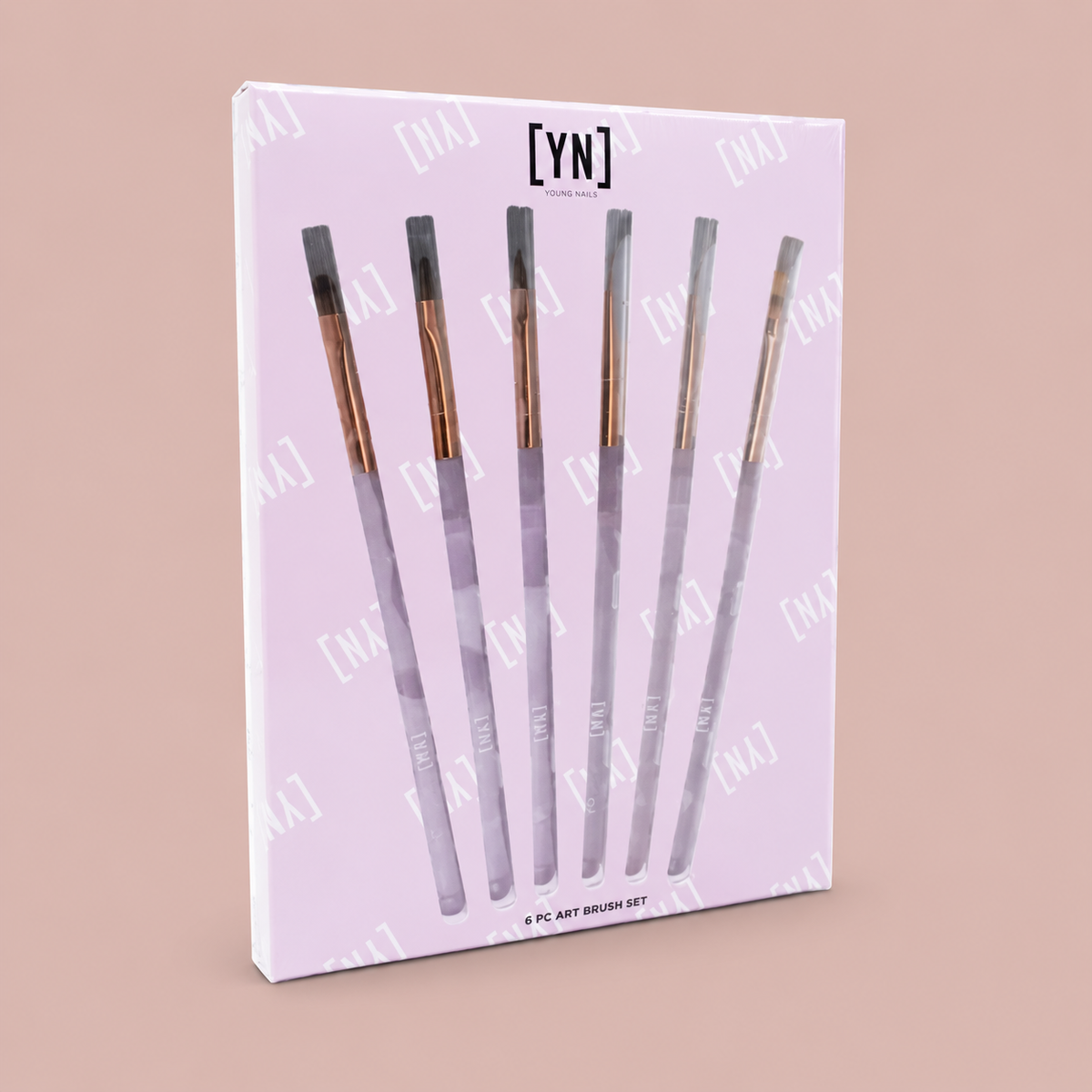 Young Nails Art Brush Set, 6 stuks