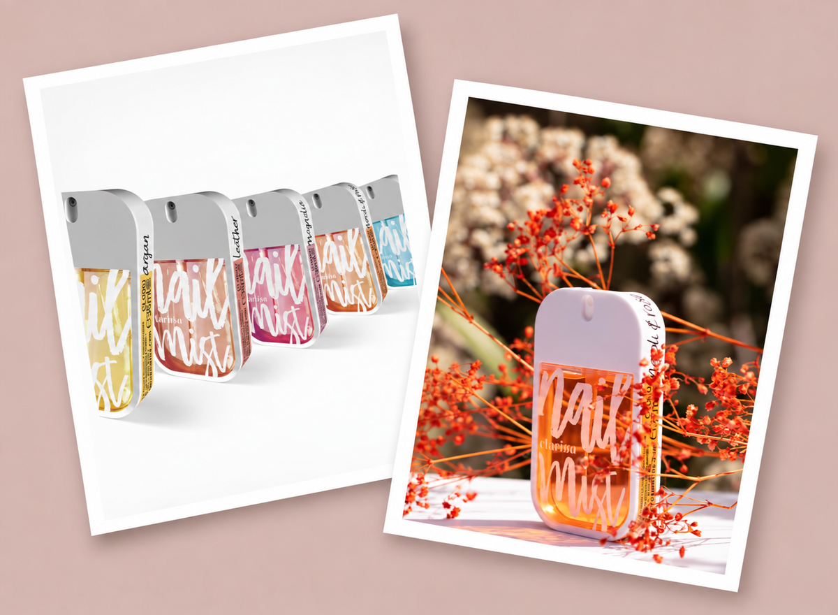 Nail Mist Set- Argan, Leather, Magnolia, Neroli & Rose, Talc en Ylang Ylang