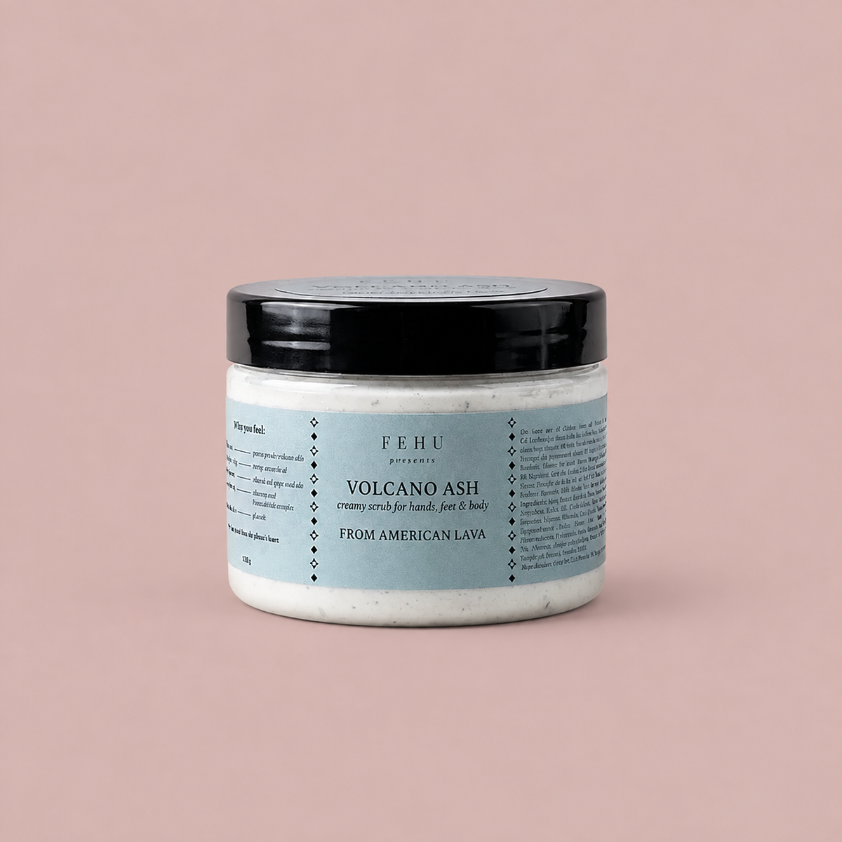FEHU Body Scrub Volcano Ash, 150 g