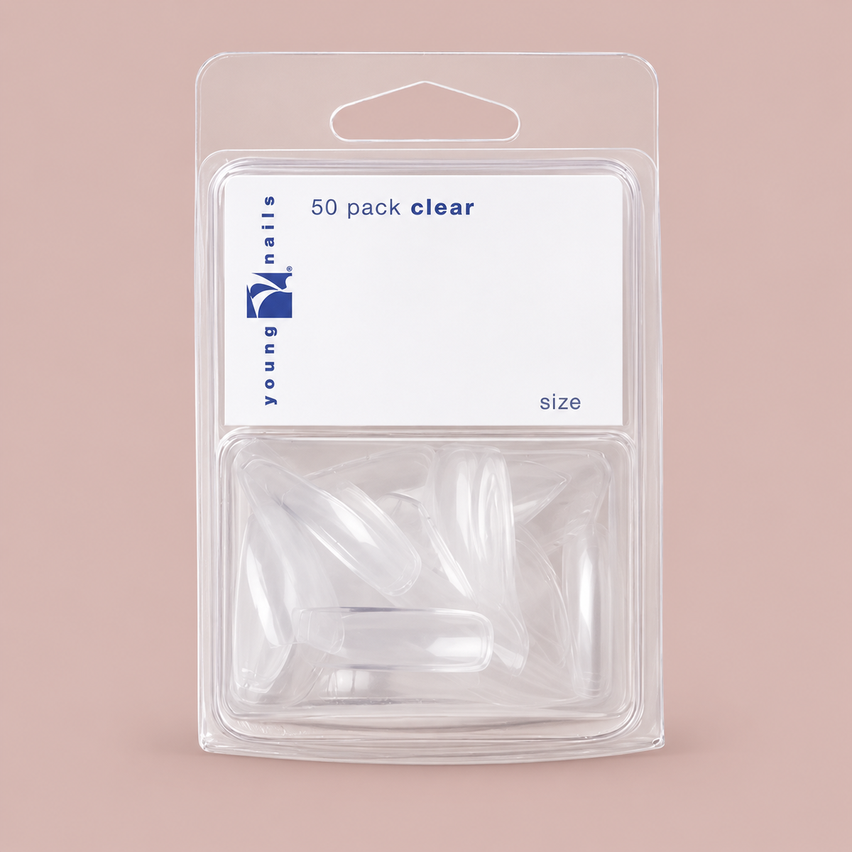 Young Nails Clear Tips Refill, 50 stuks