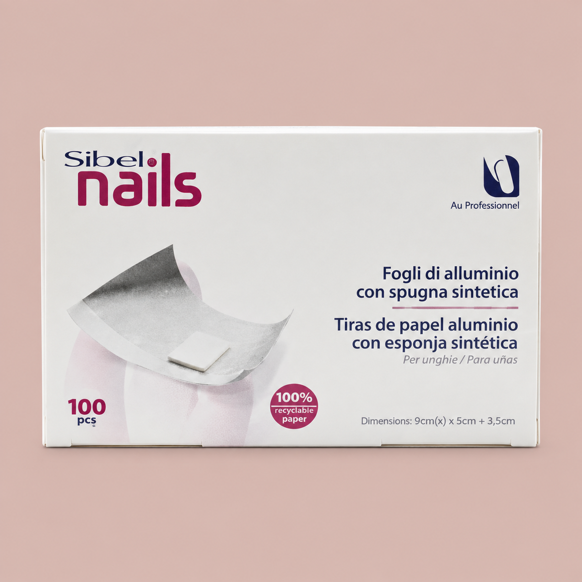 Soak off aluminium foils 100 st