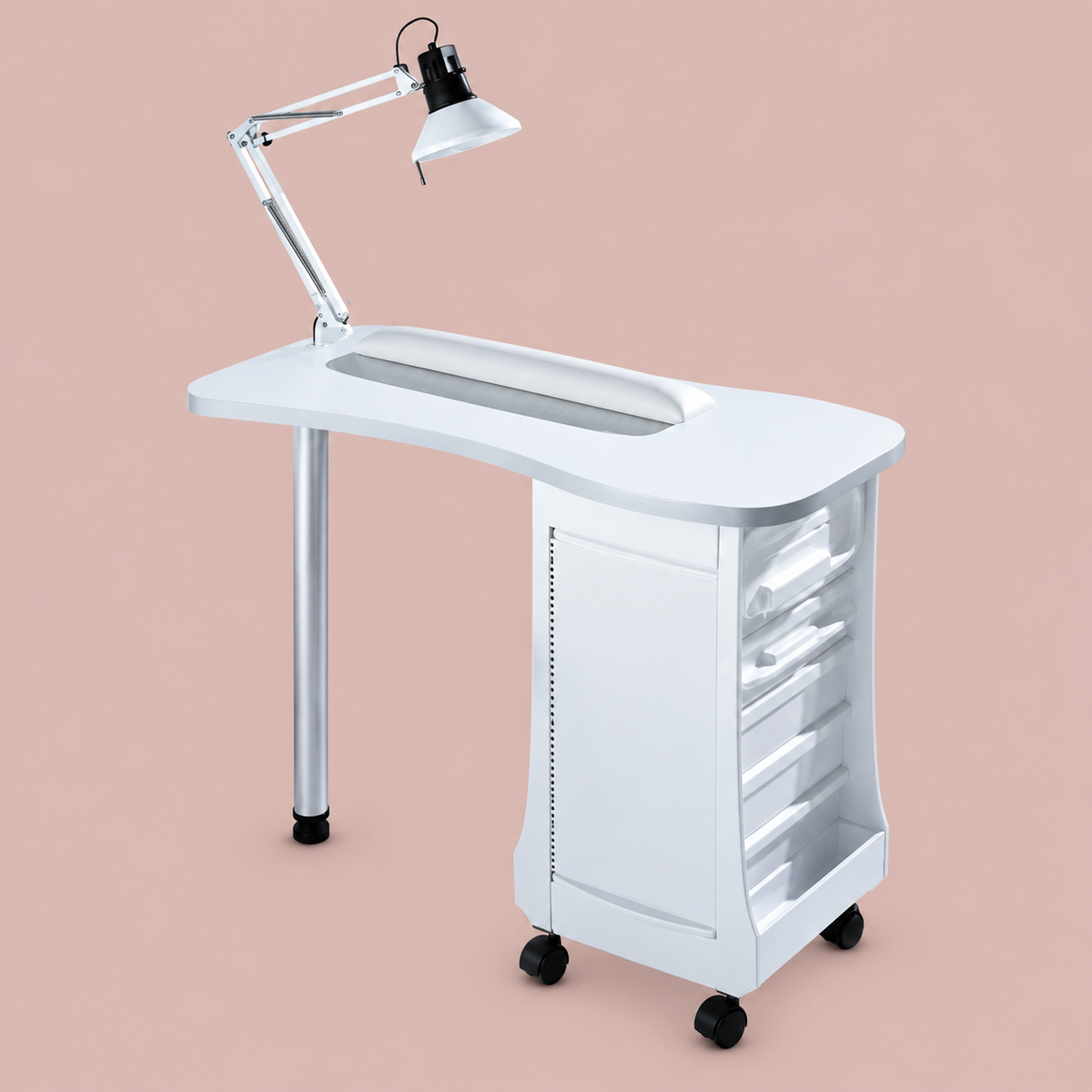 SIBEL Nail Station w/ drawers White