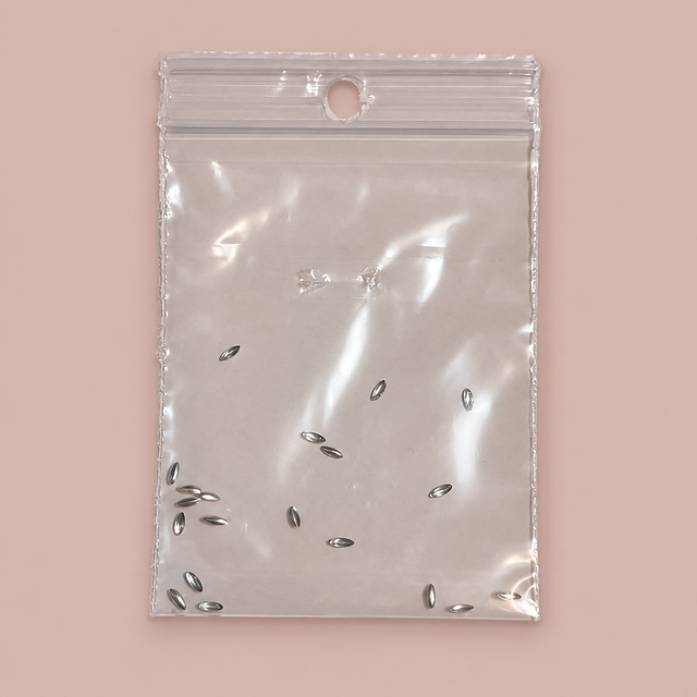 NLC Nail Art Flakes – Zilver (metaal)