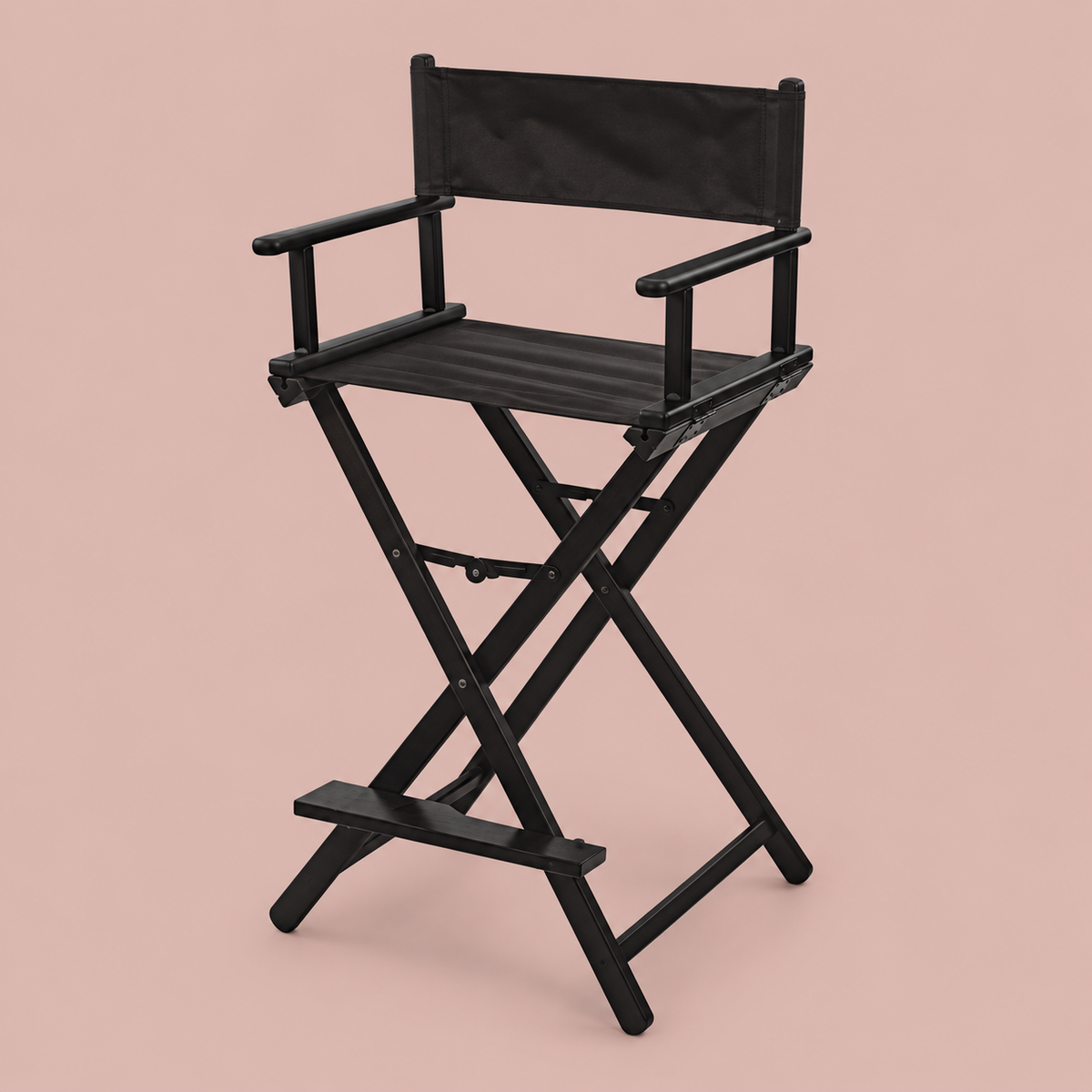 SIBEL Stool w/ Backrest Foldable Nylon Black