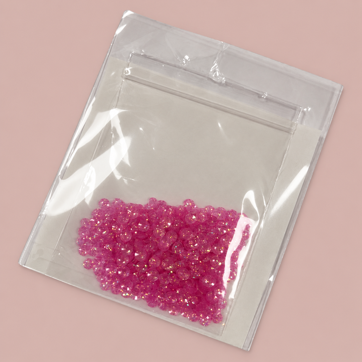 NLC Nail Art Crushed Stones – Fel roze